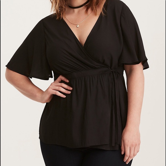 TORRID Tops - 💥NWT💥TORRID, black wrap top